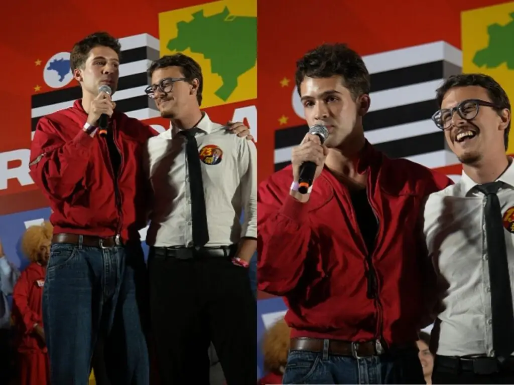 Filho de Leonardo, João Guilherme discursa em ato pró-Lula: “Misto de esperança e medo”