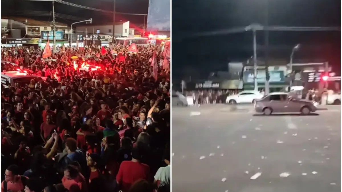 VÍDEO: Imagens mostram correria após tiro em ato pró-Lula em universidade de Sergipe