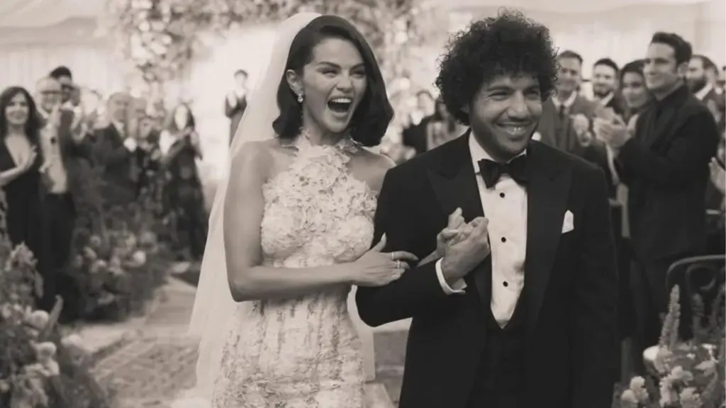 Selena Gomez celebra um ano de casamento: ‘Somos muito melosos’