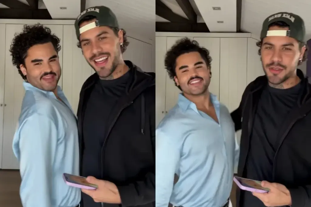 Zé Felipe e Lucas Guedez viram casal em vídeo de IA e influenciador brinca: “Madrasta das Marias e José”