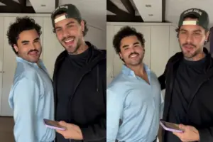 Zé Felipe e Lucas Guedez viram casal em vídeo de IA e influenciador brinca: “Madrasta das Marias e José”