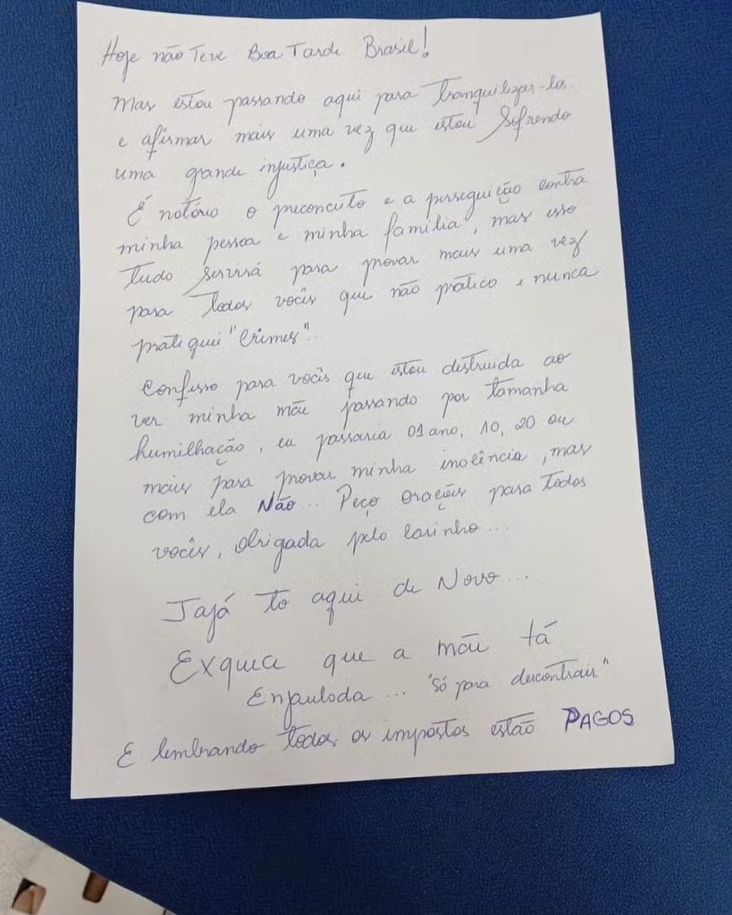 Deolane Bezerra Posta Carta Aberta Apos Prisao