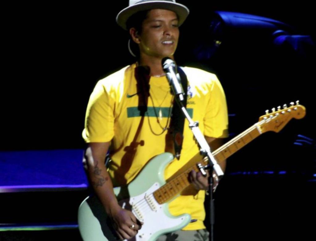 Bruno Mars Em 2012 (foto Reprodução Redes Sociais)