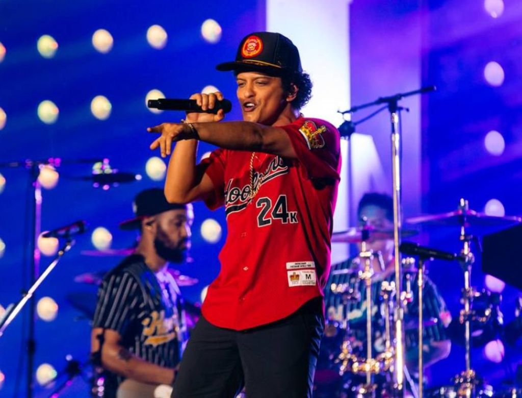 Bruno Mars Em 2017 (foto Reprodução Redes Sociais)