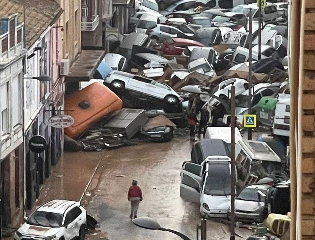 Enchente Na Espanha (foto Reprodução Redes Sociais) 2