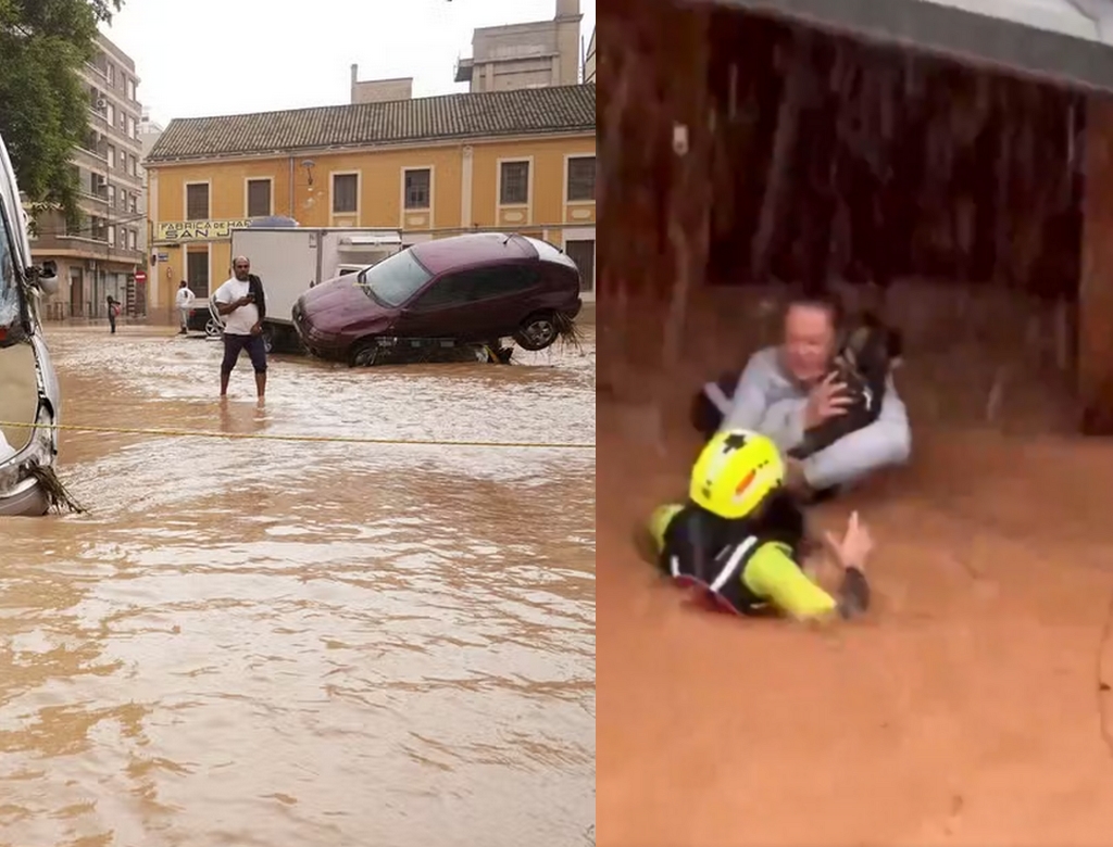Enchente Na Espanha (foto Reprodução Redes Sociais)