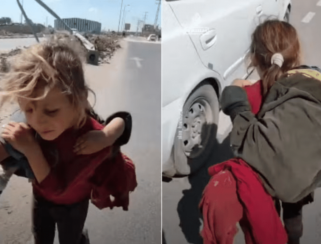 Menina Carrega Irma No Colo (1)