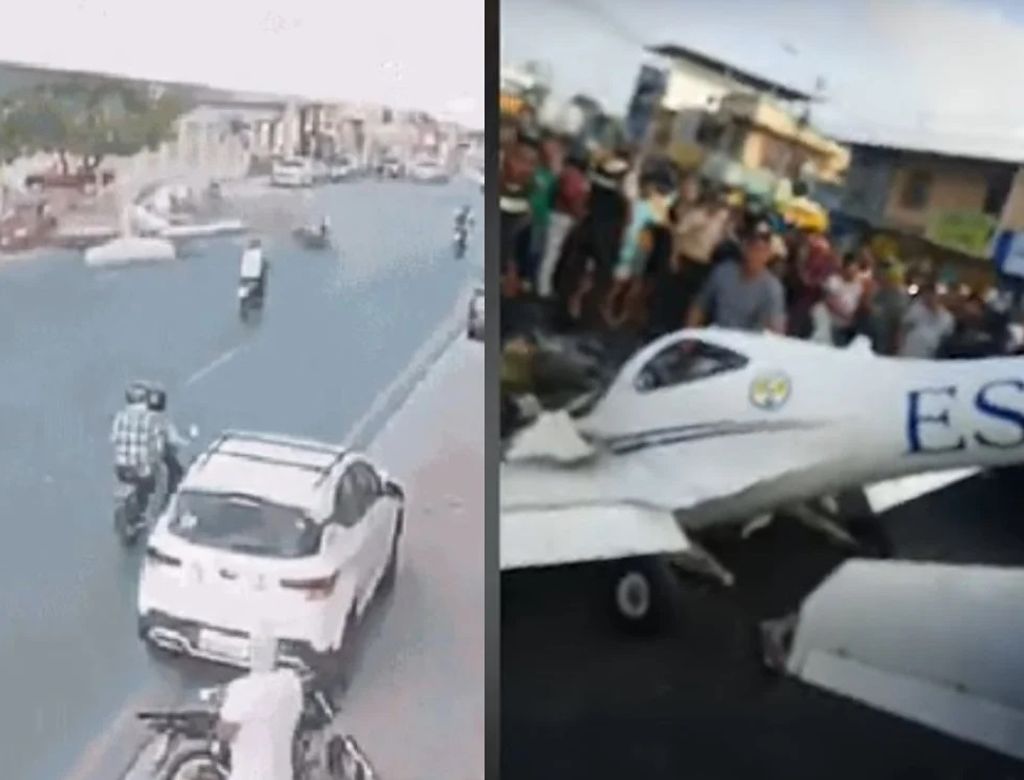 Aviao Cai Pista Movimentada Equador E Duas Pessoas Morrem