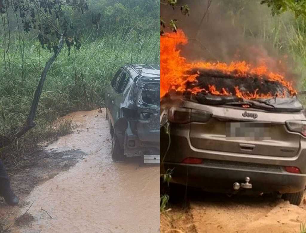 Carro Em Chamas (foto Reprodução Redes Sociais) 3