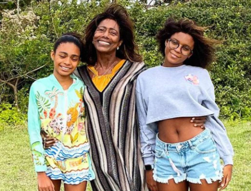 Glória Maria E Filhos (foto Reprodução Redes Sociais)