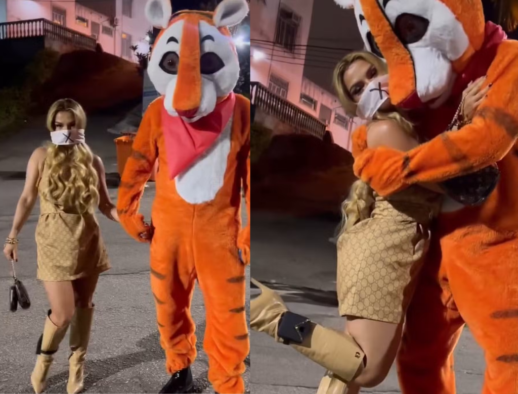 Thais Belchior Fantasiada De Deolane Bezerra (foto Reprodução Redes Sociais)