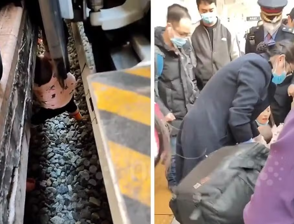 Bebê De Um Ano Cai No Vão Entre Trem E Plataforma (foto Reprodução Redes Sociais)