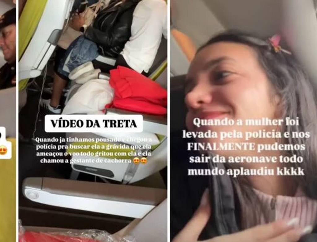 Briga Em Voo (foto Reprodução Redes Sociais) 1
