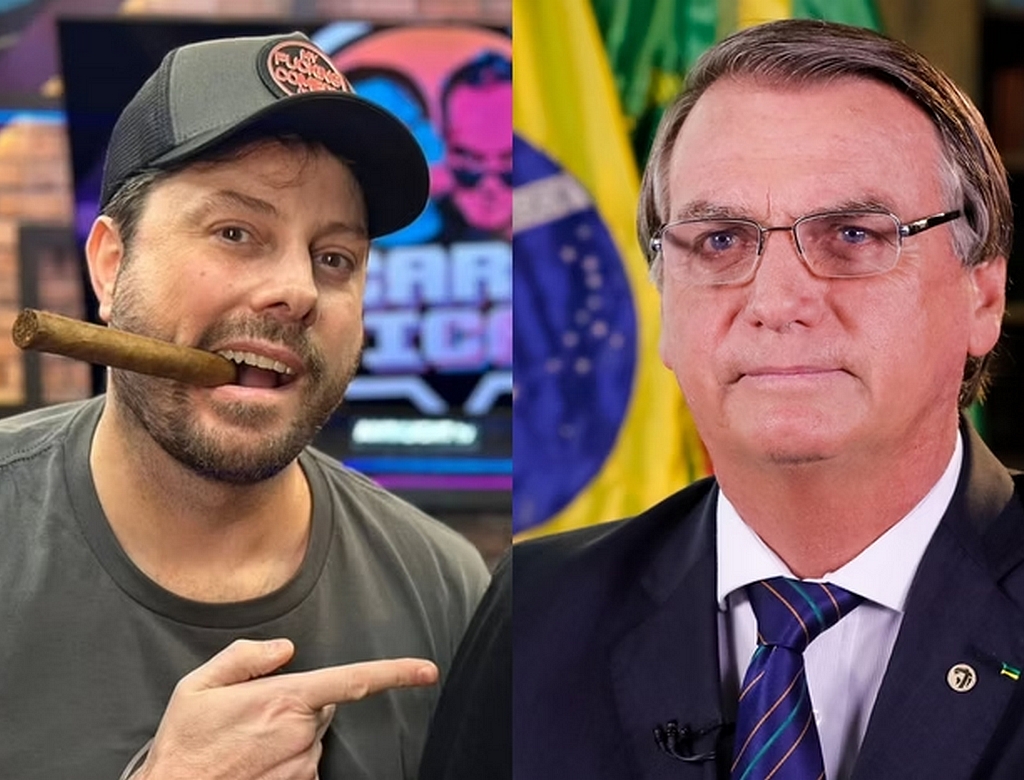 Danilo Gentili E Bolsonaro (foto Reprodução Redes Sociais)