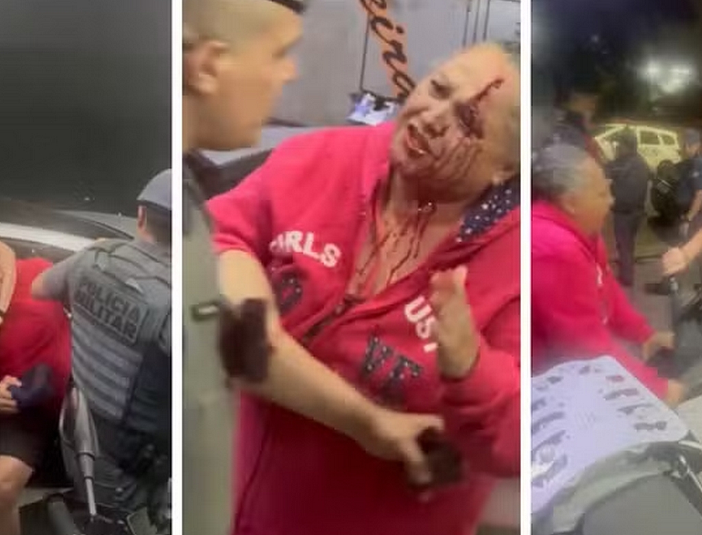Pm Agride Idosa (foto Reprodução Redes Sociai)