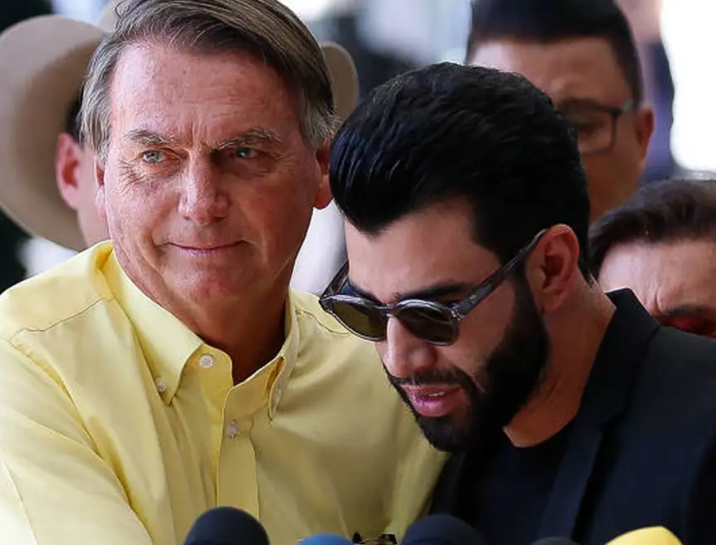 Bolsonaro E Gusttavo Lima (foto Reprodução Redes Sociais)
