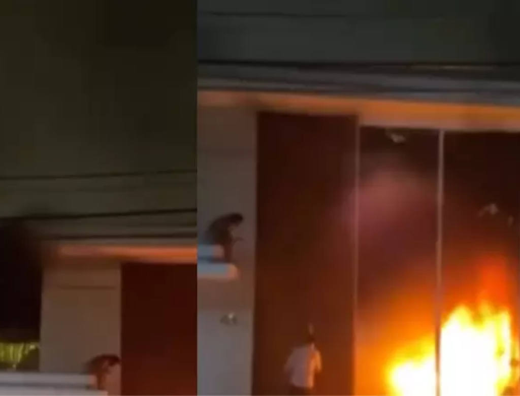 Carregador de celular causa incêndio em casa (Foto Reprodução Redes Sociais)