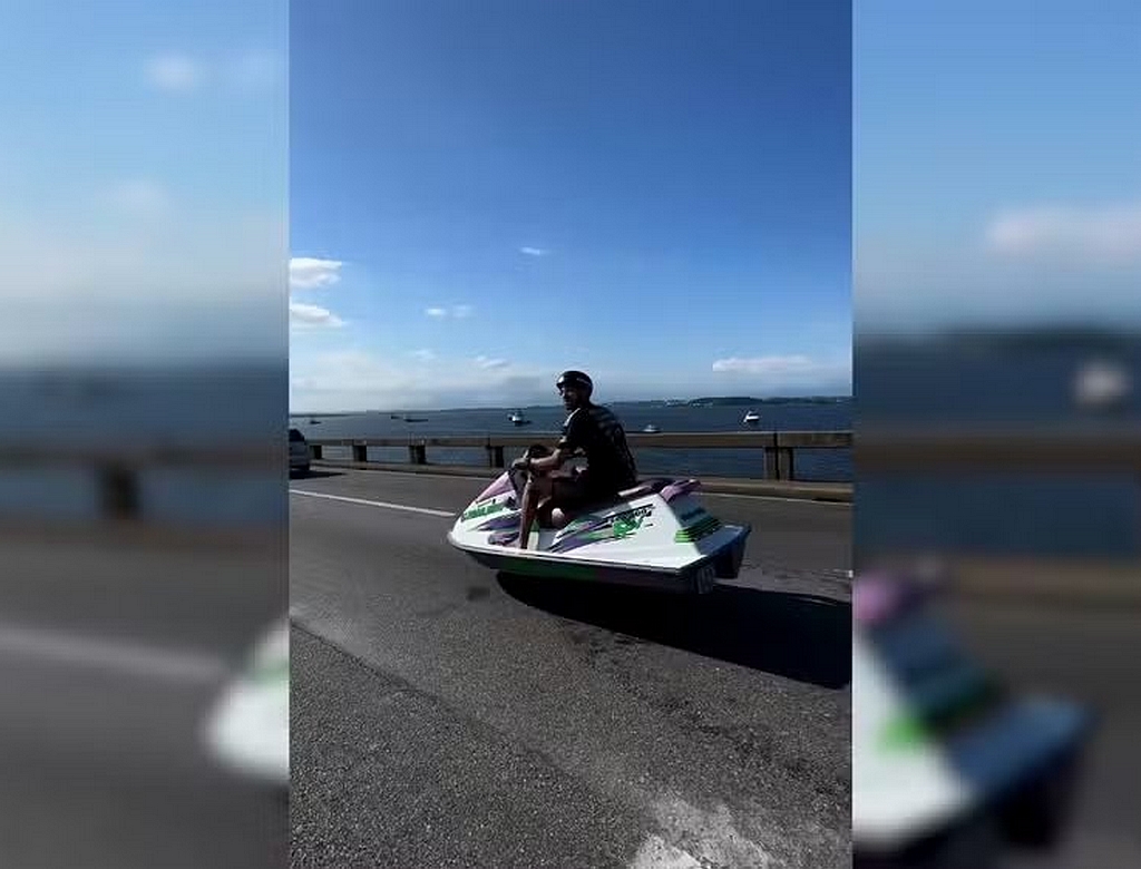 Homem Na Ponte Rio Niterói (foto Reprodução Redes Sociais)