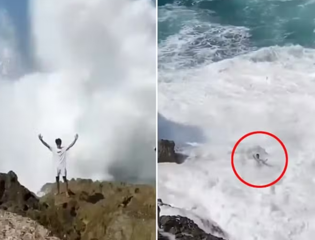 Jovem Desaparece No Mar (foto Reprodução Redes Sociais)