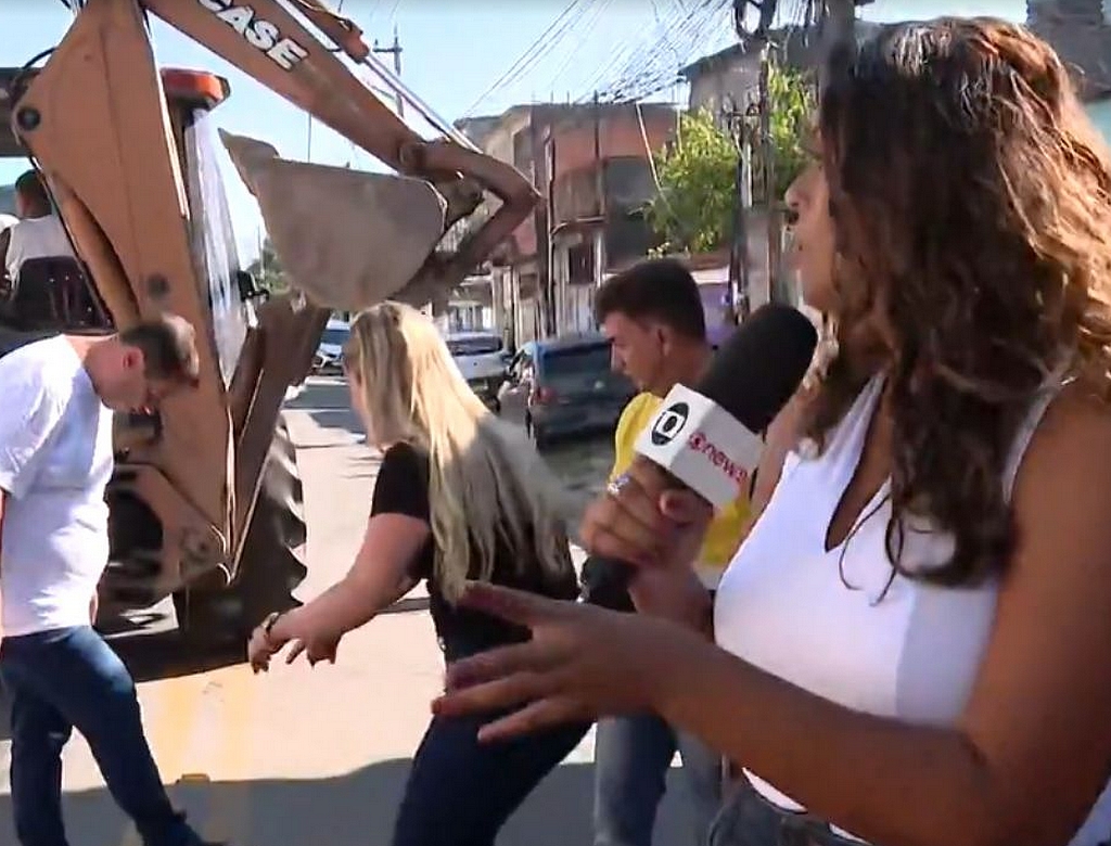 Repórter (foto Reprodução Redes Sociais)