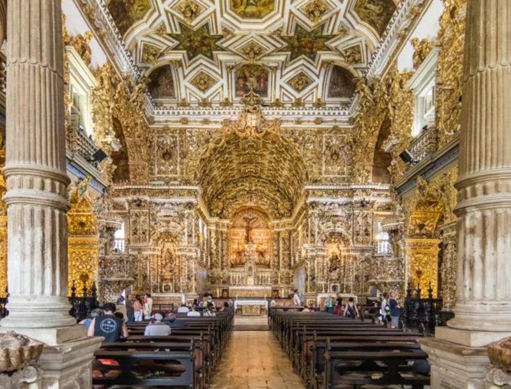 Desabamento Na Igreja De Ouro Em Salvador (foto Reprodução Redes Sociais)