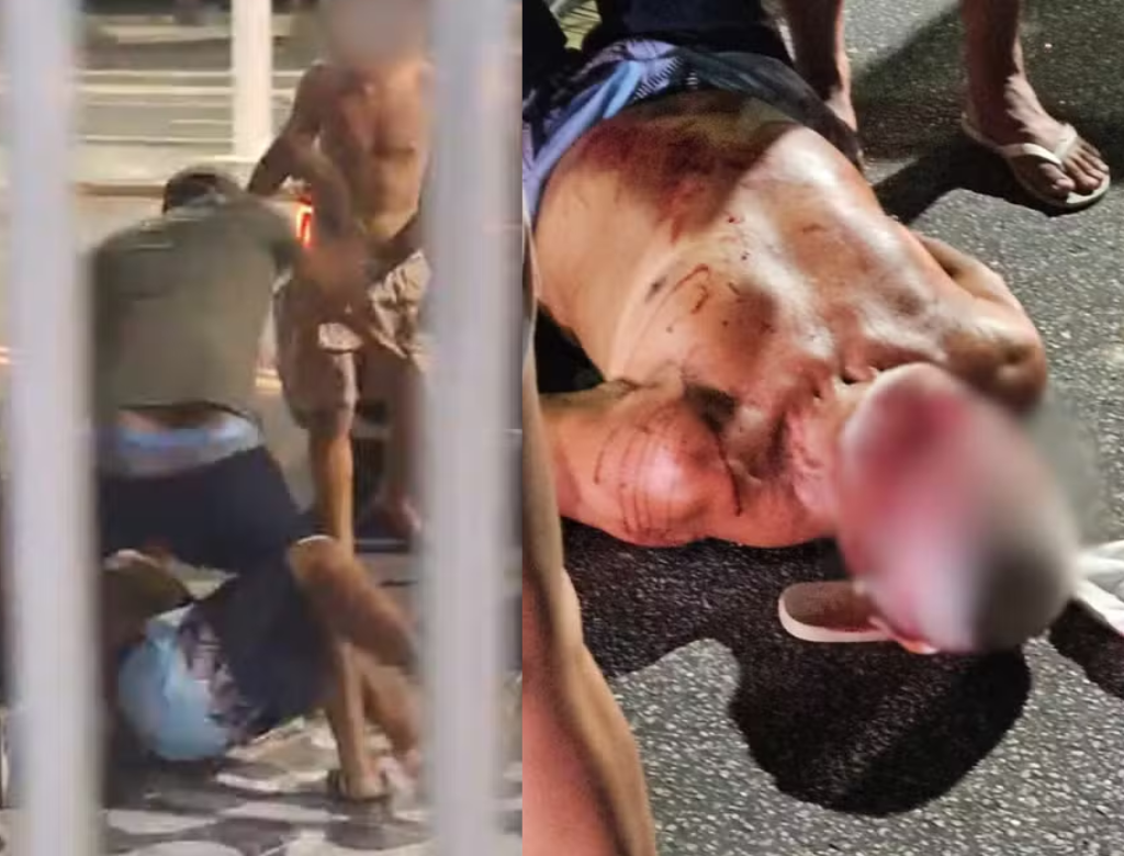Idoso é espancado até perder a consciência em SP (Foto Reprodução Redes Sociais)