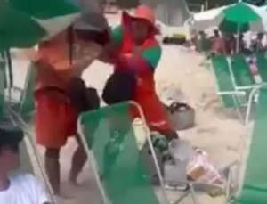 Briga entre vendedores de chá-mate termina em facada (Foto Reprodução Redes Sociais)