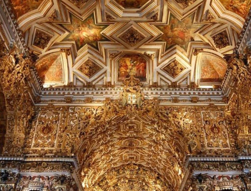 Desabamento na Igreja de Ouro em Salvador (Foto Reprodução Redes Sociais)