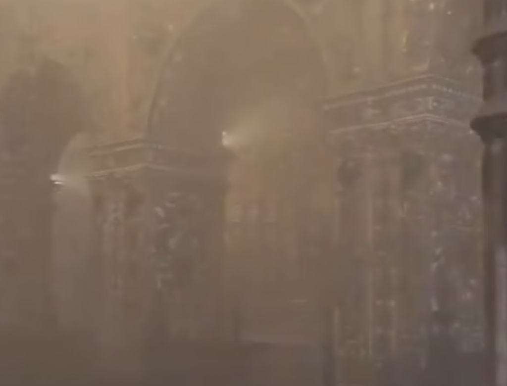 Desabamento na Igreja de Ouro em Salvador (Foto Reprodução Redes Sociais)