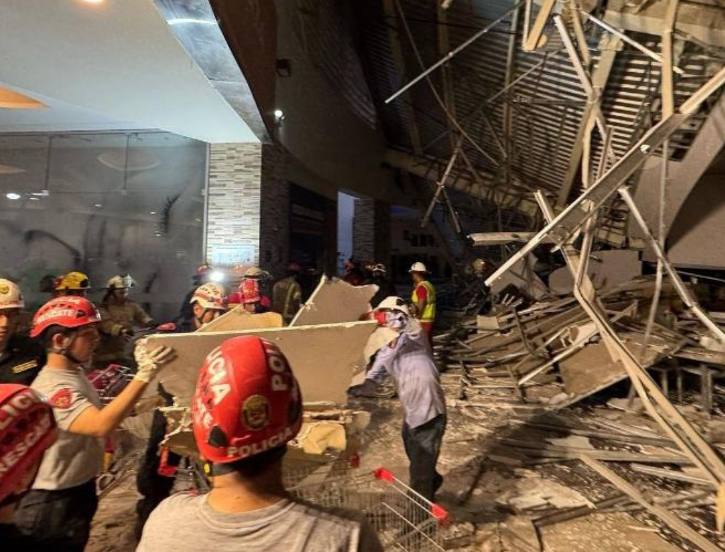 Desabamento em shopping no Peru (Foto Reprodução Redes Sociais)