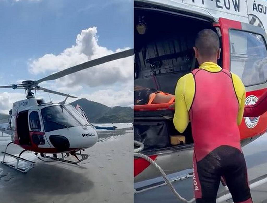 Helicóptero (foto Reprodução Redes Sociais)