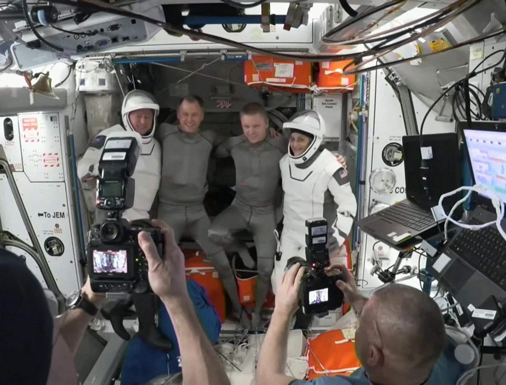 Astronautas (foto Reprodução Nasa)