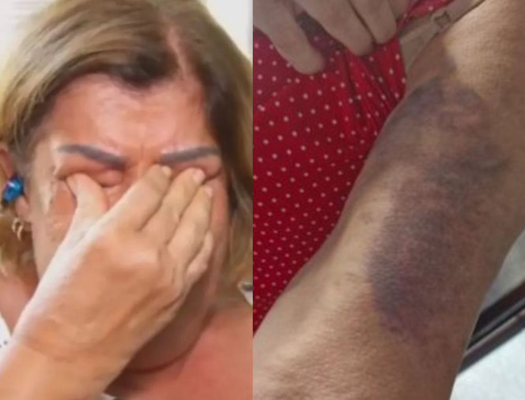 Professora de 65 anos é agredida por familiares de aluno (Foto Reprodução Redes Sociais)