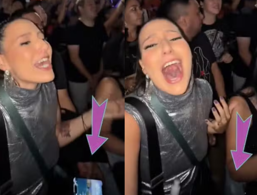 Mulher é furtada enquanto se gravava no Lollapalooza (Foto Reprodução Redes Sociais)