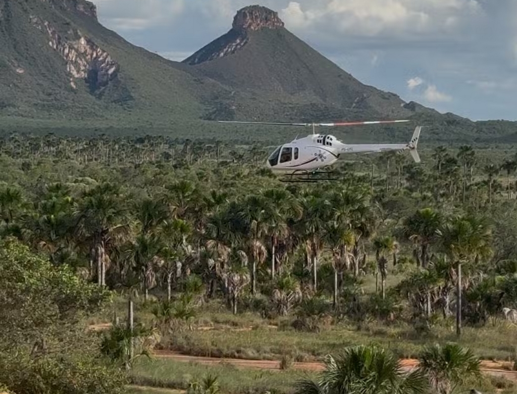 Helicóptero (foto Reprodução Redes Sociais)