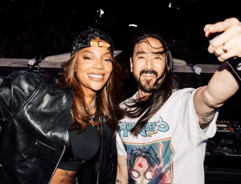 Steve Aoki E Ludmilla (foto Reprodução Redes Sociais)