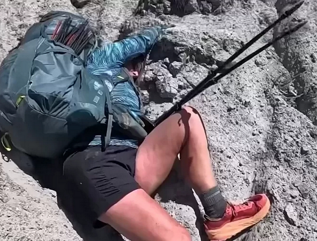Alpinista (foto Reprodução Redes Sociais)
