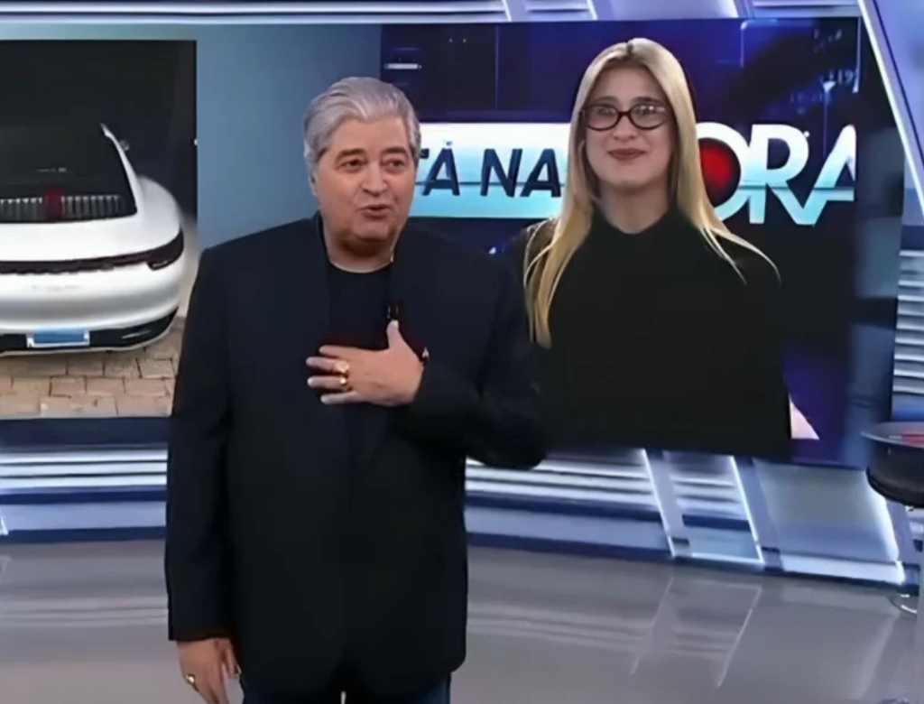 Datena E Nicole Bonetti (foto Reprodução Redes Sociais)