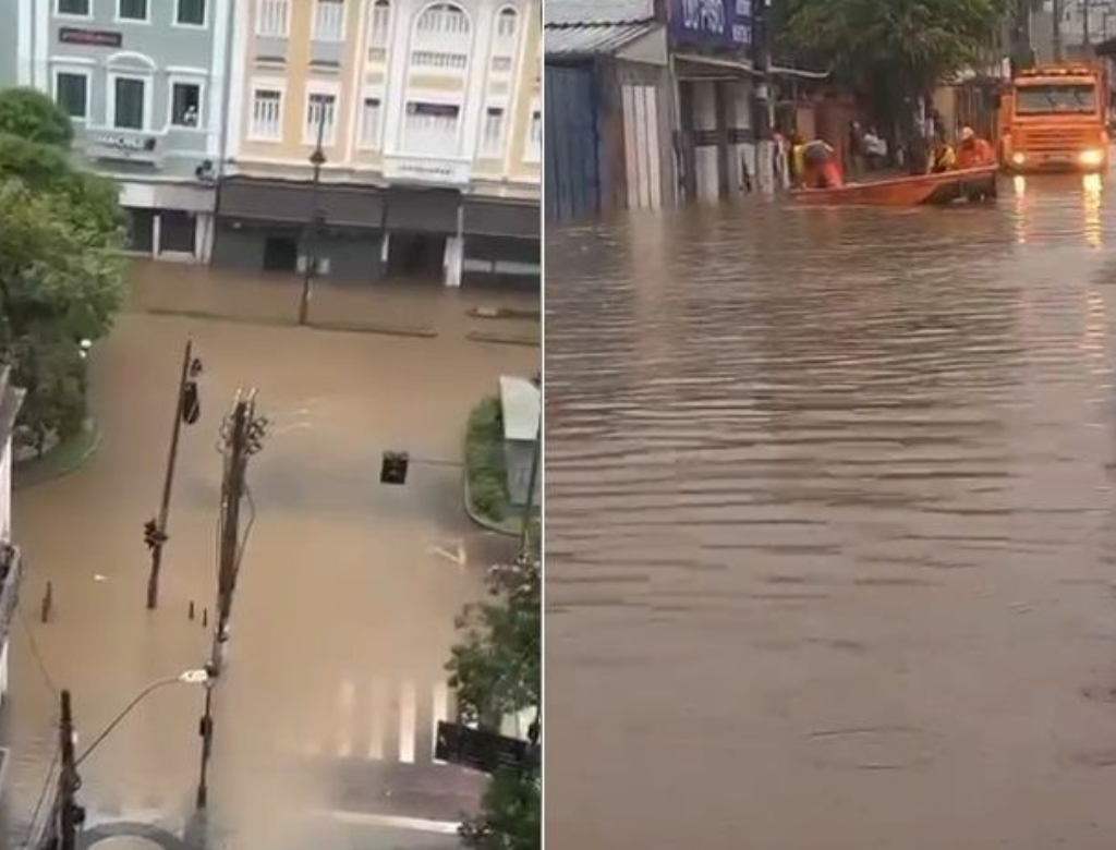 Chuva em Angra dos Reis (Foto Reprodução Redes Sociais)
