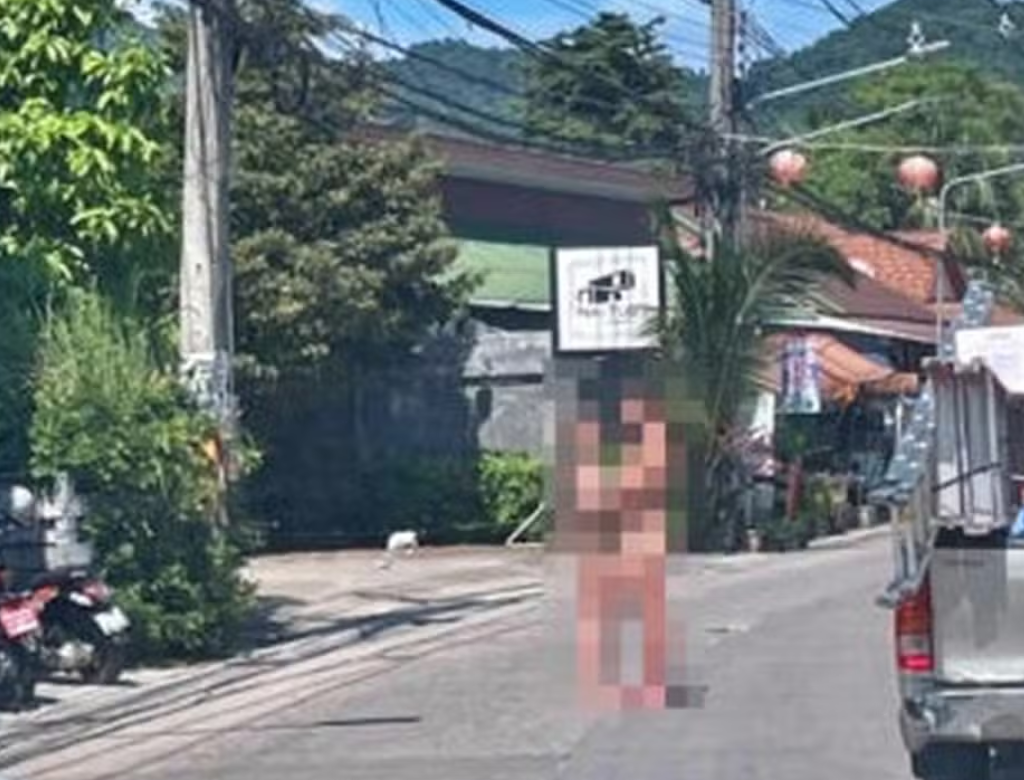 Casal peladão para trânsito na Tailândia e acaba Preso (Foto Reprodução Redes Sociais)