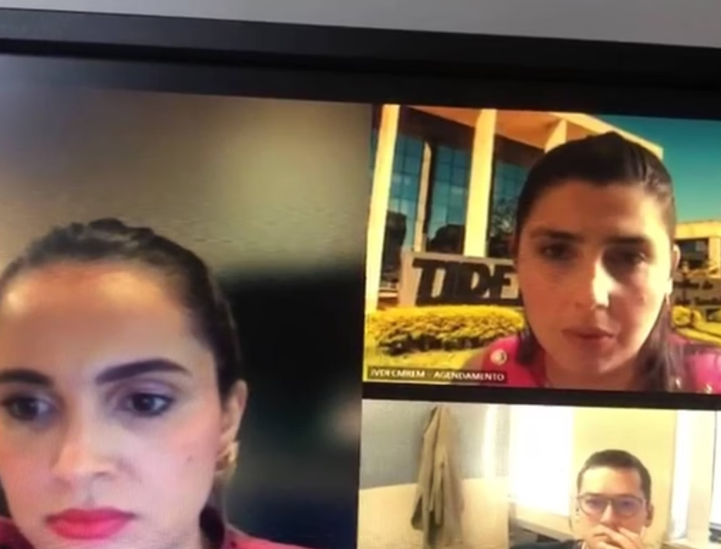 Mulher é sequestrada pelo companheiro durante audiência (Foto Reprodução Redes Sociais)