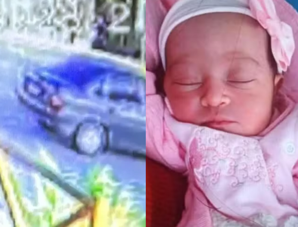 Grupo armado aborda mulher com filha recém-nascida e sequestra a bebê (Foto Reprodução Redes Sociais)