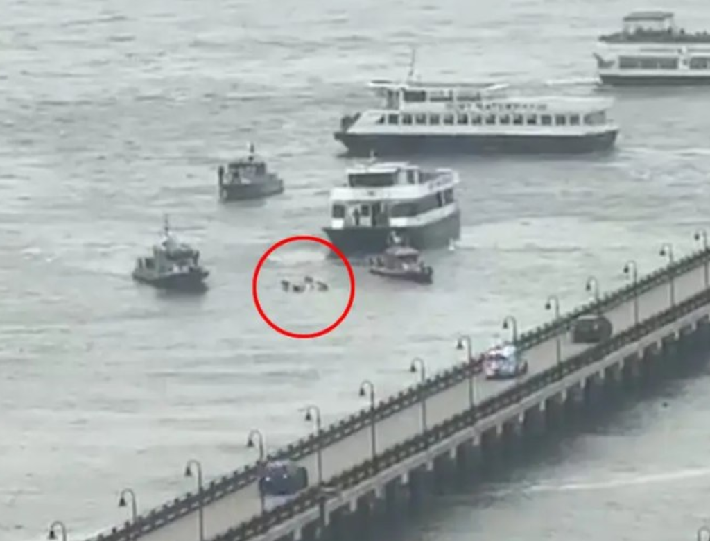 Helicóptero Cai Em Nova iorque E Deixa Seis Mortos (foto Reprodução Redes Sociais)