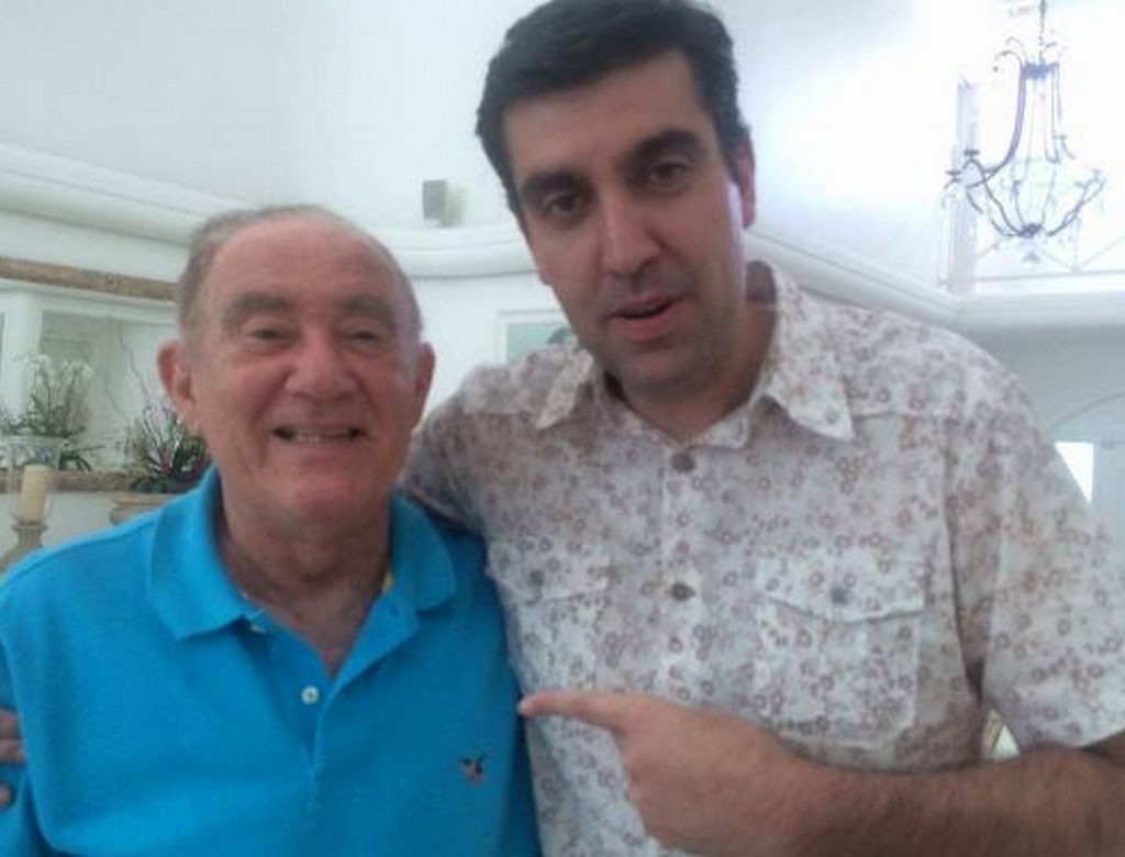 Renato Aragão e Rafael Scapa (foto Reprodução Redes Sociais)