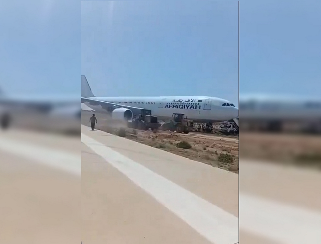 Avião Na Líbia (foto Reprodução Redes Sociais) 1