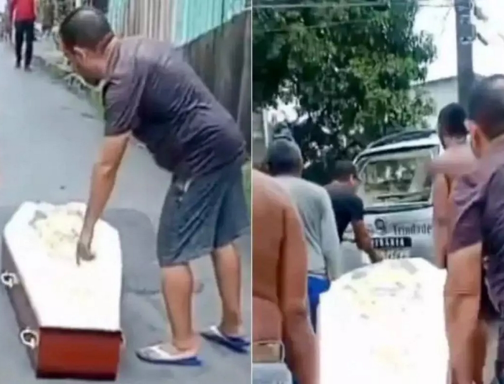 Caixão (foto Reprodução Redes Sociais) 3