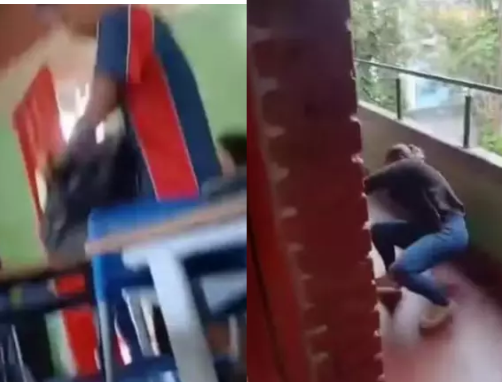 Professora é agredida por aluno de 15 anos após apreensão de celular (Foto Reprodução Redes Sociais)