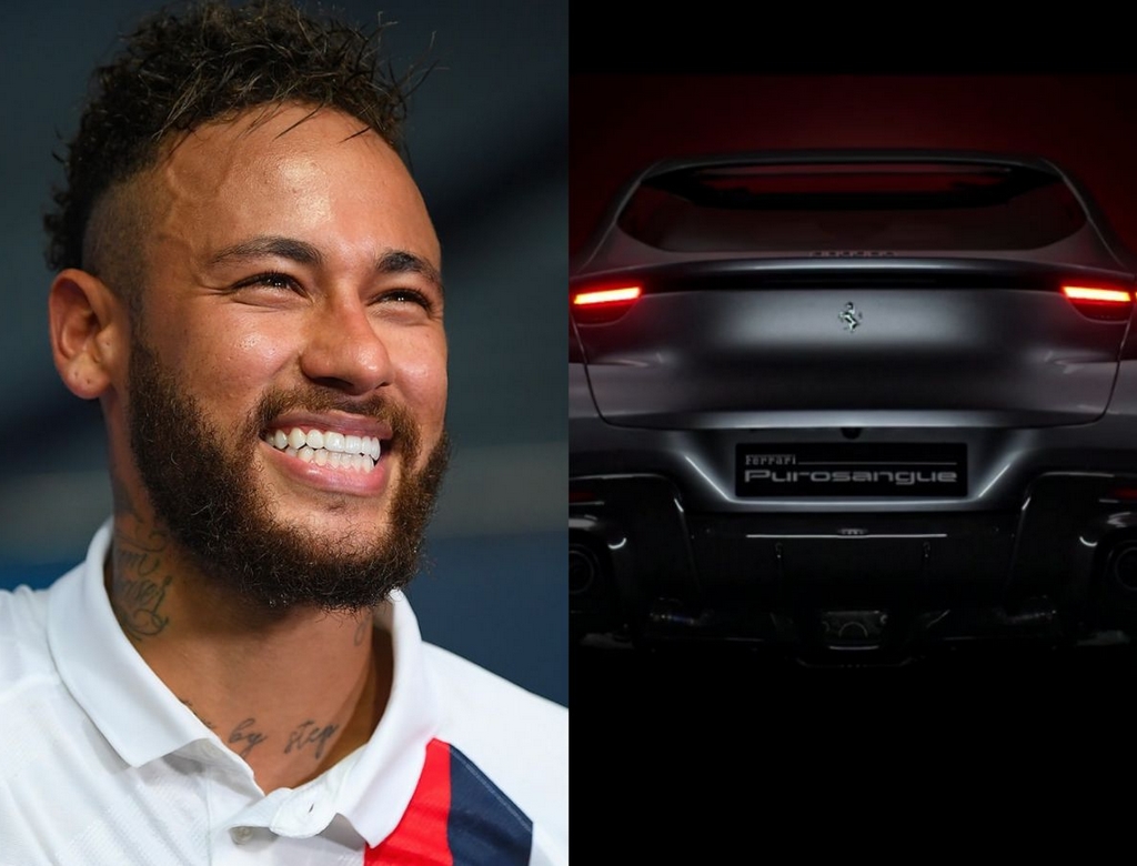 Ferrari do Neymar (foto Reprodução Redes Sociais) 1
