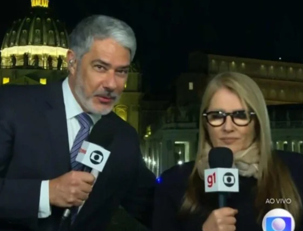 Ilze Scamparini E William Bonner (foto Reprodução Redes Sociais)