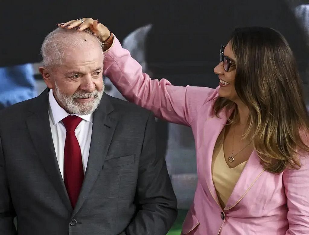 Lula e Janja (foto Reprodução Redes Sociais)